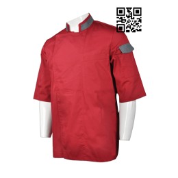 SKKI010 製作紅色廚師服  設計中袖廚師服 度身訂造廚師服 廚師服製造商  廚師制服價格 SKKI010 製作紅色廚師服  設計中袖廚師服 度身訂造廚師服 廚師服製造商  廚師制服價格